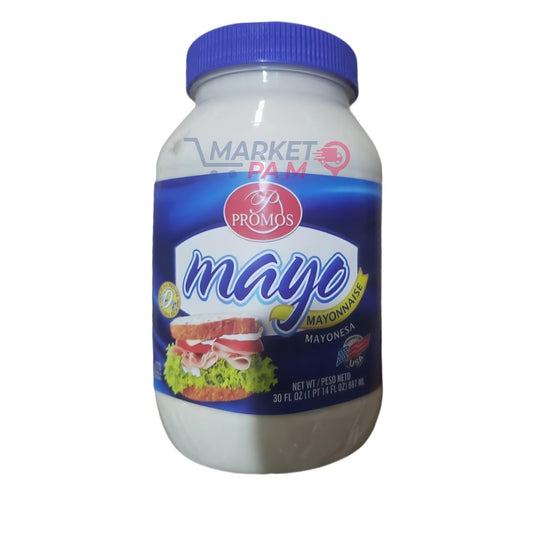 PROMOS mayo │ MAYONNAISE│  MAYONESA USP│ NET WT/PESO NETO 30 FL. OZ (1 PT 14 FL 02) 887 ML