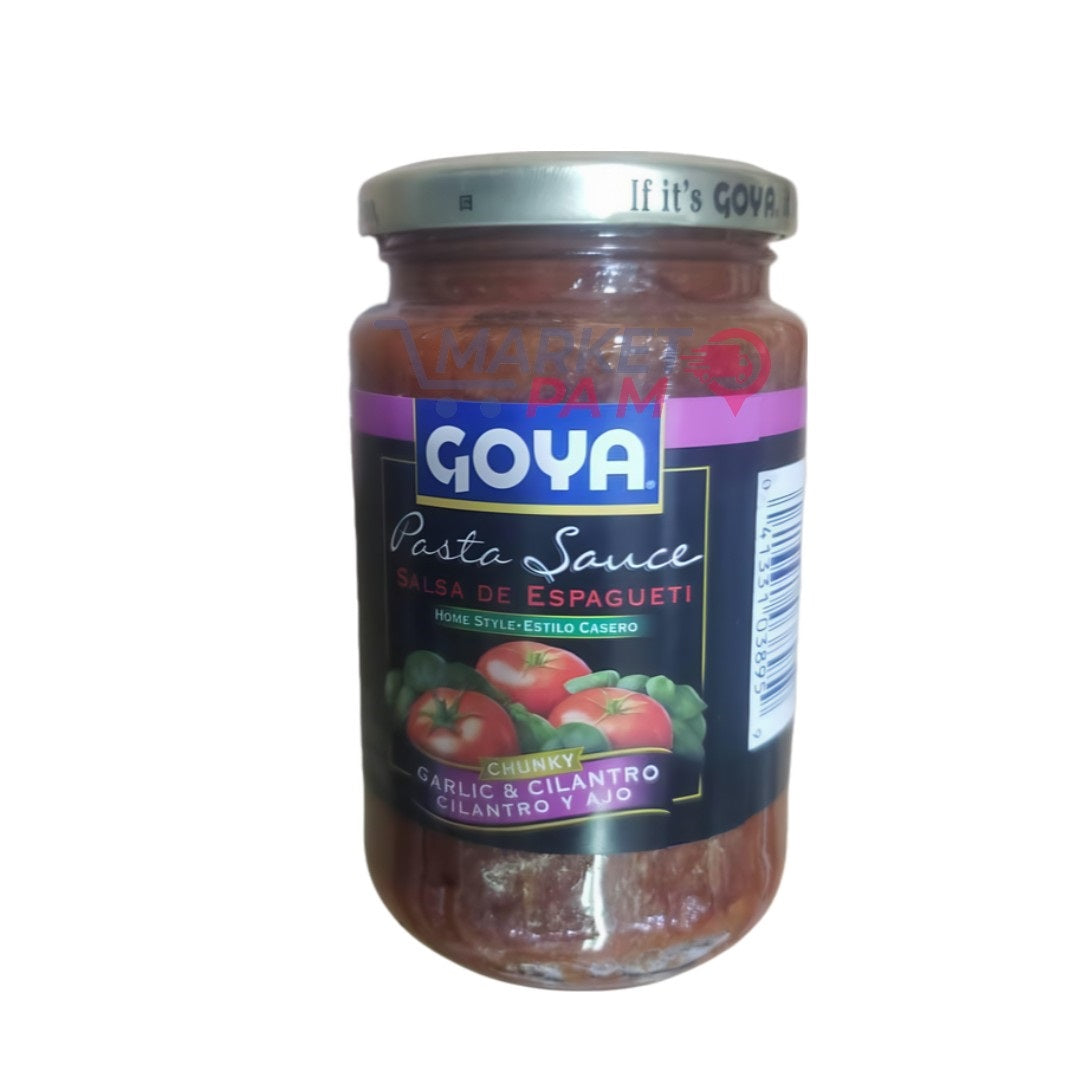 GOYA │ PASTA SAUCE │ SALSA DE ESPAGUETI │ HOME STYLE │ GARLIC & CILANTRO