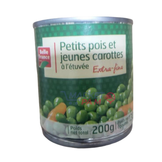 PETIT POIS ET JEUNES CAROTTES À L'ÉTUVÉE │ EXTRA FIN │POIDS NET : 200 g