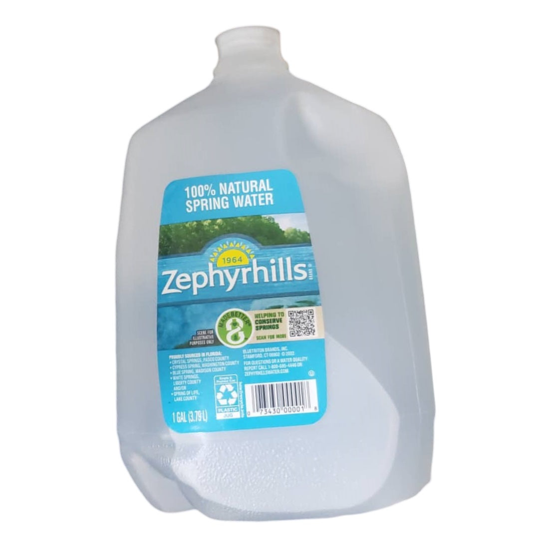 100% NATURAL SPRING WATER│ ZEPHYRHILLS │ 1 GAL