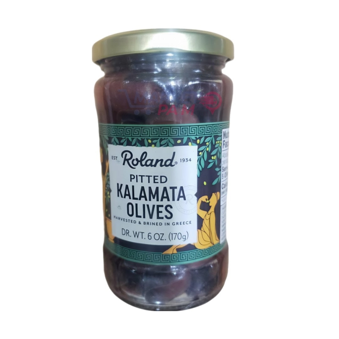 ROLAND PITTED KALAMATA OLIVES │  DR. WT. 6 OZ (170g)