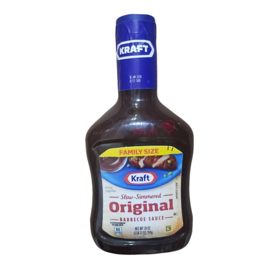 FAMILY SIZE │ KRAFT │ SLOW SIMMERED │ ORIGINAL BARBECUE SAUCE │ NET WT 28 OZ ( 1 LB 12 OZ ) 793 g