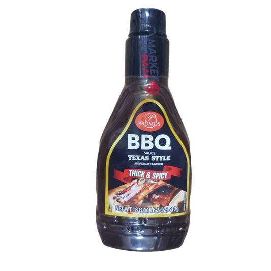 BBQ│ SAUCE TEXAS STYLE │ THICK & SPICY │ NET QWT 10 OZ ( 1 LB 2 OZ ) 510 g