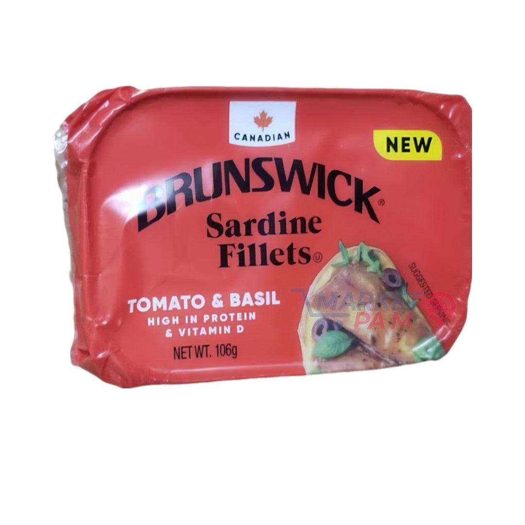BRUNSWICK │ SADINE FILLETS │  HIGH IN PROTEIN & VITAMIN D │ NET WT 106g