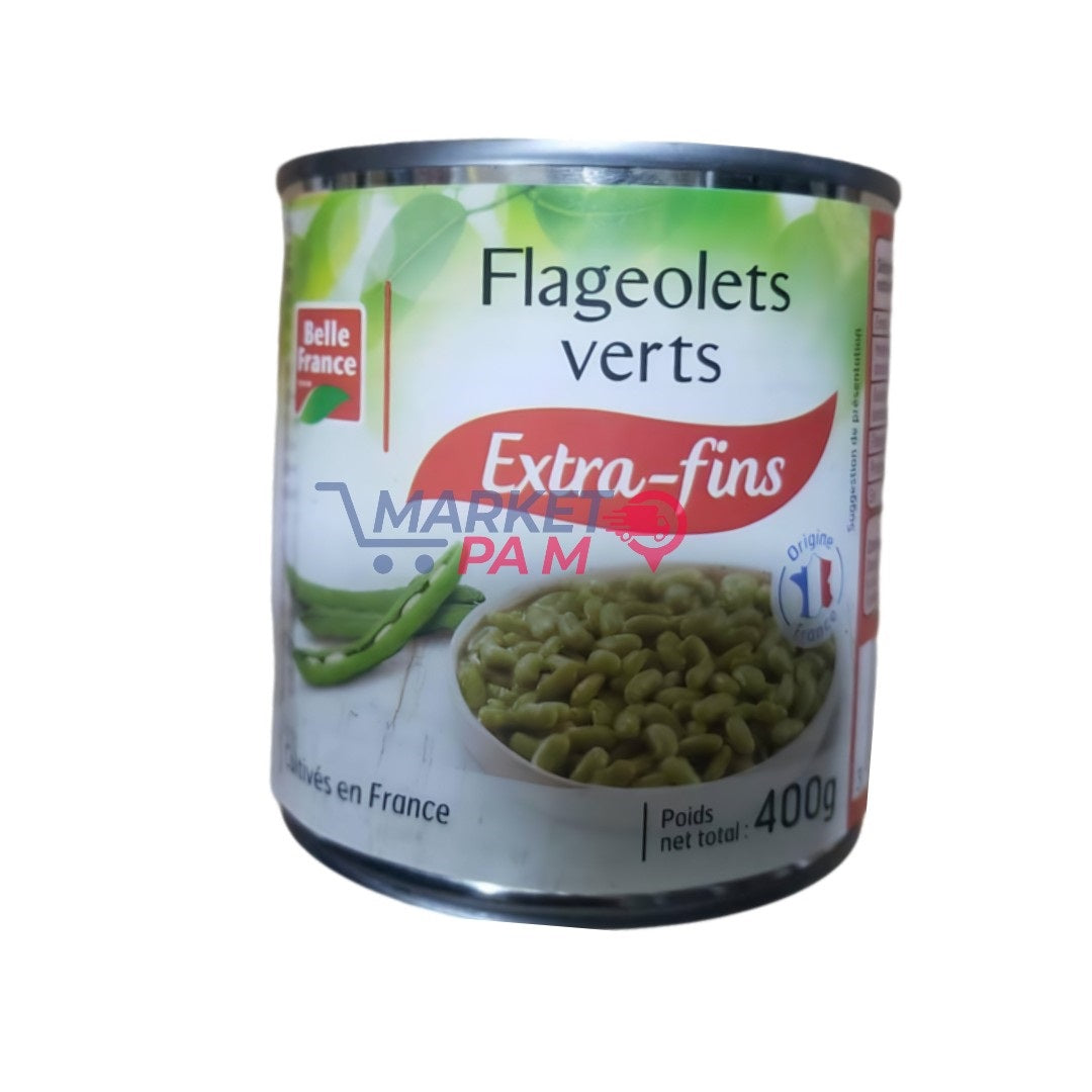 FLAGEOLETS VERTS │ EXTRA-FINS │  POIDS NET TOTAL : 400 g