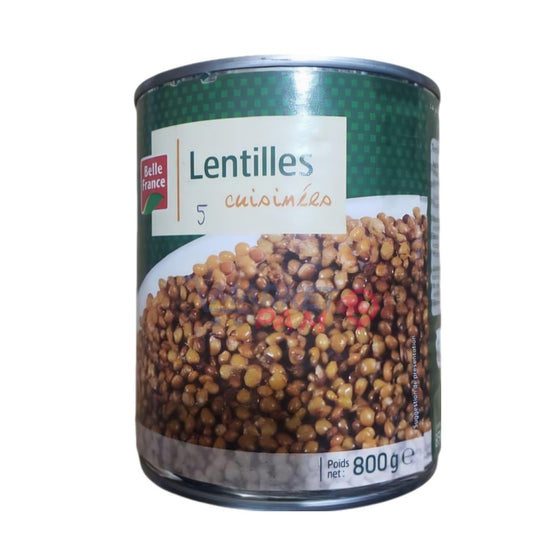 LENTILLES  │ 5 CUISINÉES │ POIDS NET: 800 g e
