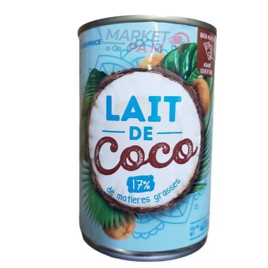 LAIT DE COCO  │  17 % DE MATIÉRES GRASSES  │  VOLUME NET 400 g