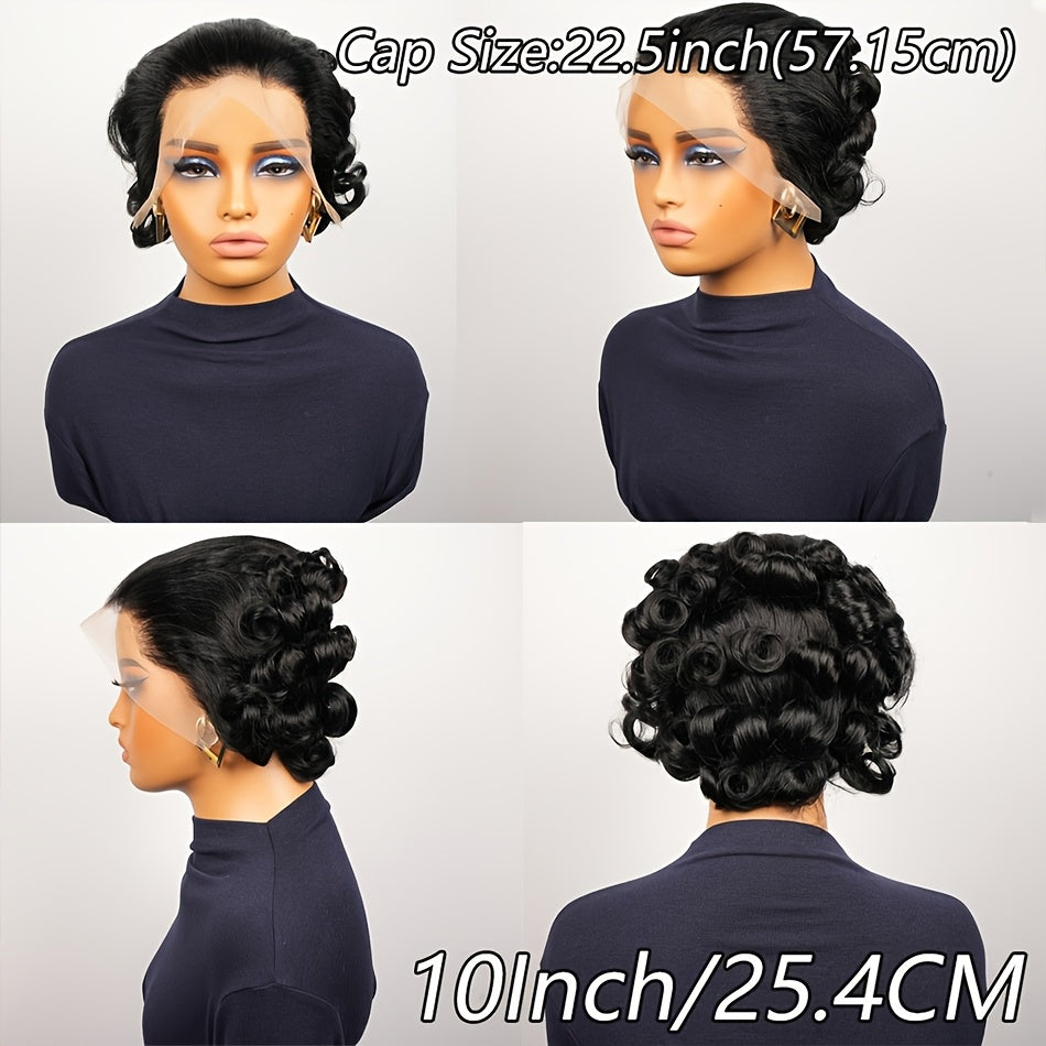 Women's Brazilian Human Hair Wig 13x4 Lace Front Glueless - Pre-Plucked, 150% Density Loose Wave 100% Wig for, Natural Look for Daily & Party Wear, No Glue Needed (Fits Dark Beige Tones)