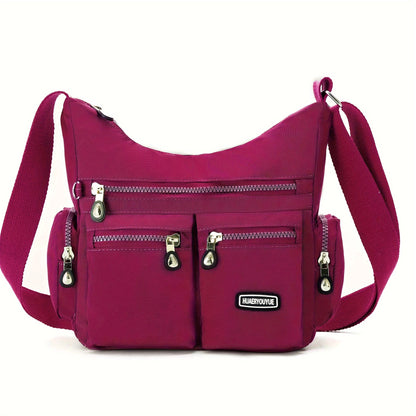 [Lightweight Square Bag] Lightweight Multi-Pocket Square Bag | Unisex Messenger Bag for Men and Women, Travel Shoulder Crossbody Bag