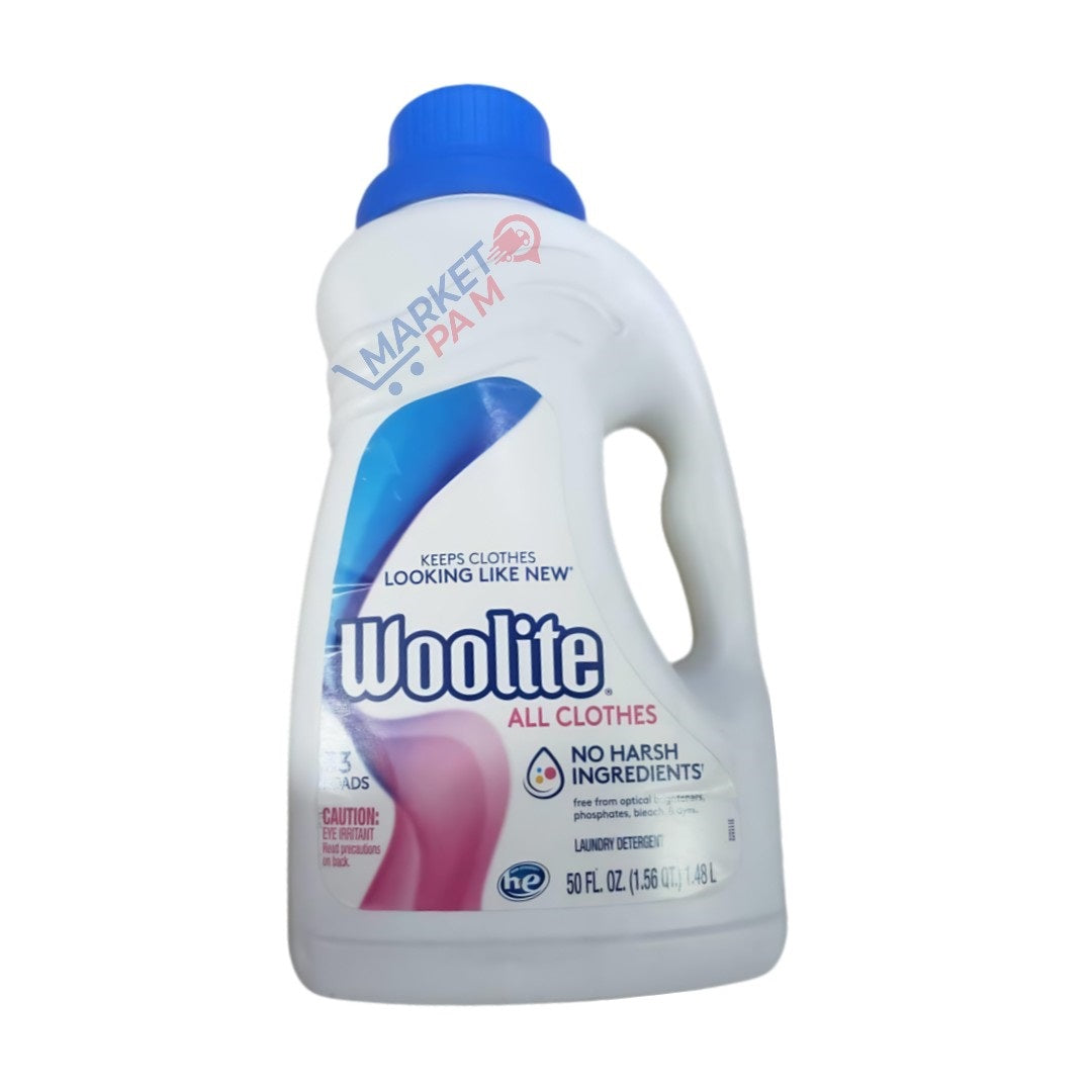 KEEPS CLOTHES │ LOOKING LIKE NEW │ WOOLITE ALL CLOTHES │ NO HARSH INGREDIENTS │ 50 FL OZ