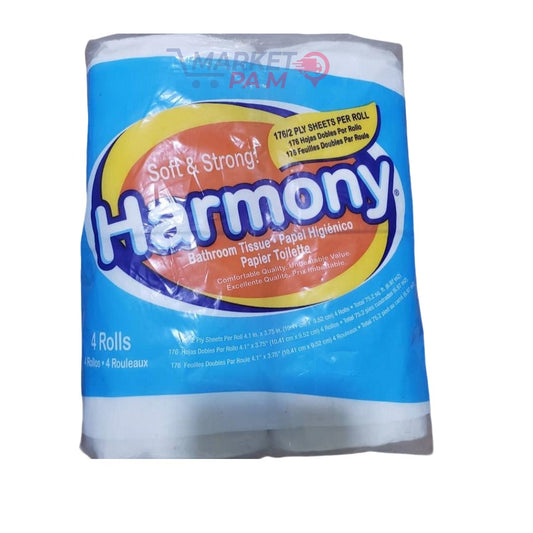 SOFT & STRONG │ HARMONY BAHROOM TISSUE │ 4 ROLLS