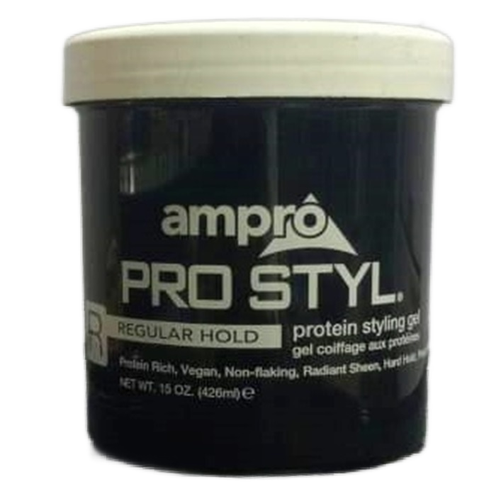 AMPRO PRO STYL REGULAR HOLD ( PROTEIN STYLING GEL/ GEL COIFFAGE AU PROTEINE 10 OZ