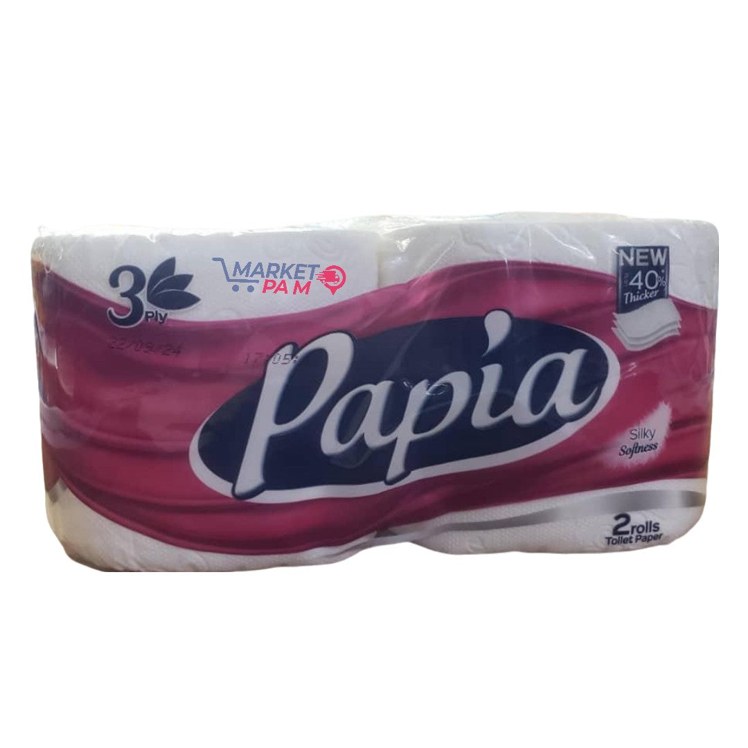 3 PLY │ PAPIA  , 2 ROLLS │ TOILLET PAPER