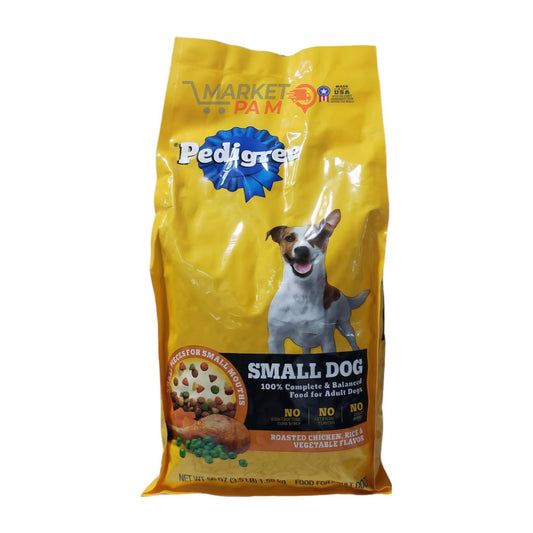 PEDIGREE │SMALL DOG  │ 100% COMPLETE & BALANCED FOOD FOR ADULD DOGS │ NET WT 1.50 KG