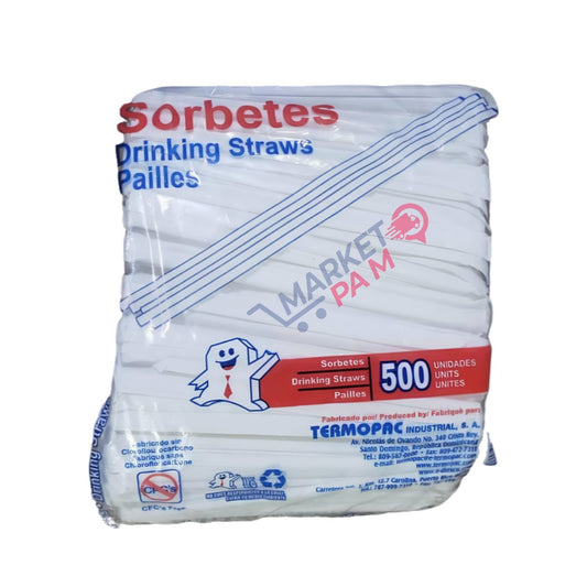 SORBETES0│RINKINK STRAWS PAILLES  │ 500 UNITS