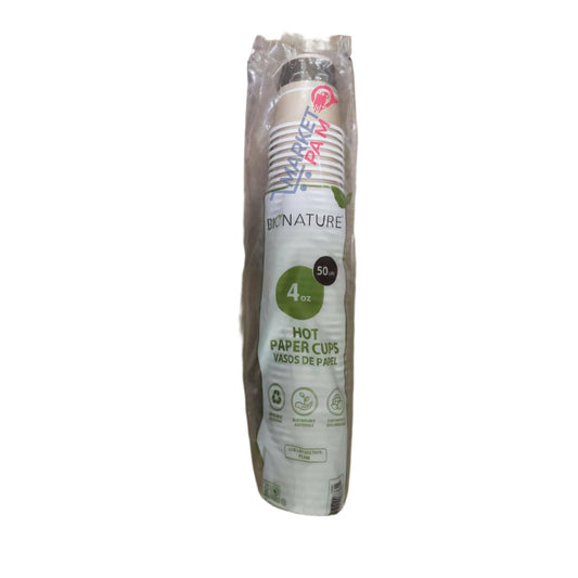 HOT PAPER CUPS │ BIONATURE │ 4 OZ │ 50 UNITS