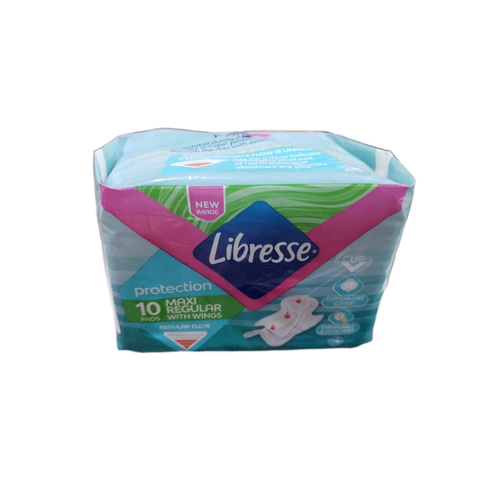 LIBRESSE PROTECTION 10 MAXIREGUAR WITH WINGS