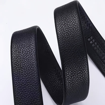 Men's Luxury Automatic Belt - Adjustable Formal & Casual Dress Belt with Alloy Auto Buckle, One-Touch Closure, Compatible with Dress Pants, Jeans, Business & Casual Attire - Ideal Gift for Dad, Husband, Professionals - Durabl