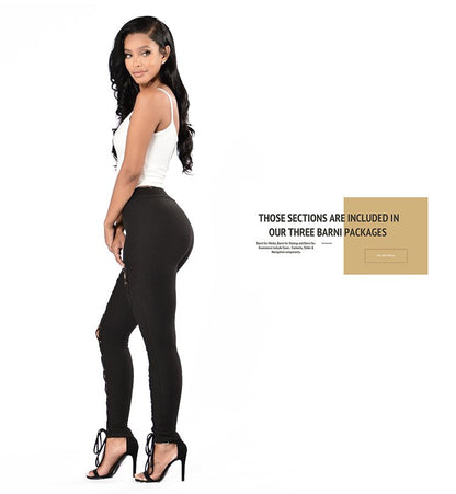 Women's Sexy High-Waisted Tight Leggings - 9/10 Length (Short Ankle) Cross-Over Strap Pants with Elastic Waistband, Solid Grey/Black/ Brown/Navy - Slim-Fit Stretchy Tummy Control for Mature Occasions, Workouts & Casual Attire