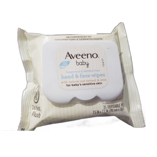 AVEENO BABY , HAND & FACE WIPES