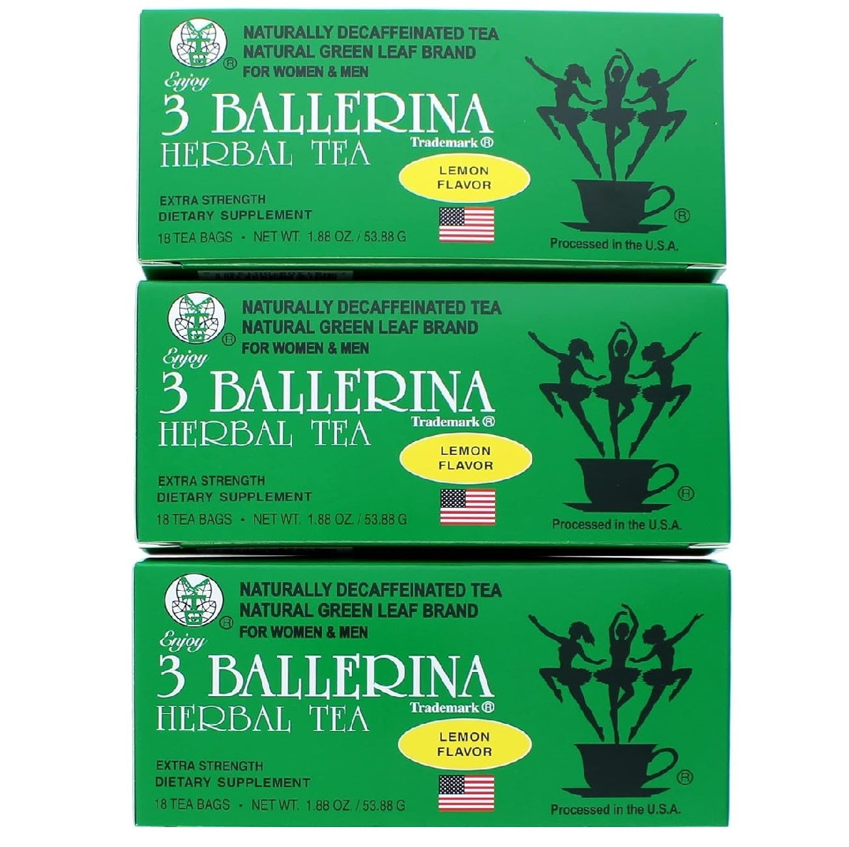 Ballerina Tea Drink Extra Strength, 18 Count Orange Flavor