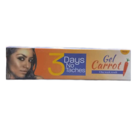 GEL CARROT, 3 DAYS NO TACHES