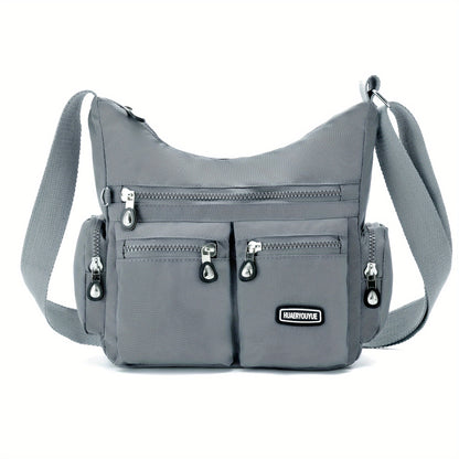 [Lightweight Square Bag] Lightweight Multi-Pocket Square Bag | Unisex Messenger Bag for Men and Women, Travel Shoulder Crossbody Bag