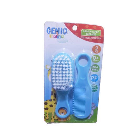 GENIO BABY, JUEGO DE CAPILLO PARA BÉBÉ 2 PCS, 0+ MONTH