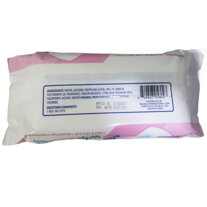 BABY WIPES, XTRA CARE, VITAMIN ENRICHED, 80 WIPES, 6.3 " X 6.7 "