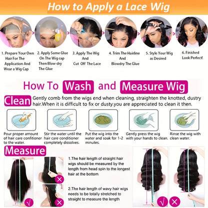 Women's Brazilian Human Hair Wig 13x4 Lace Front Glueless - Pre-Plucked, 150% Density Loose Wave 100% Wig for, Natural Look for Daily & Party Wear, No Glue Needed (Fits Dark Beige Tones)