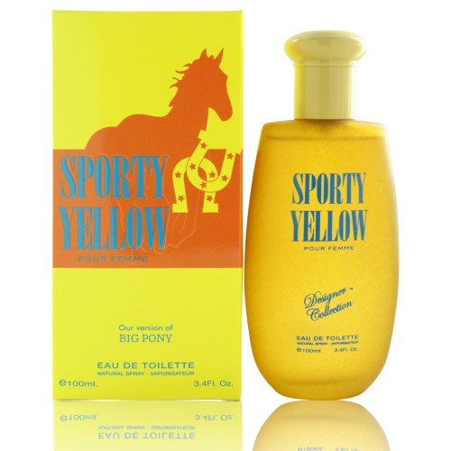 Eau de toilette en vaporisateur Sporty Yellow By Designer Collection pour femme, 100 ml