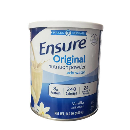 ENSURE ORIGINAL , NUTRITION POWDER ADD WATER, (net. wt 14.1 oz/400 g)
