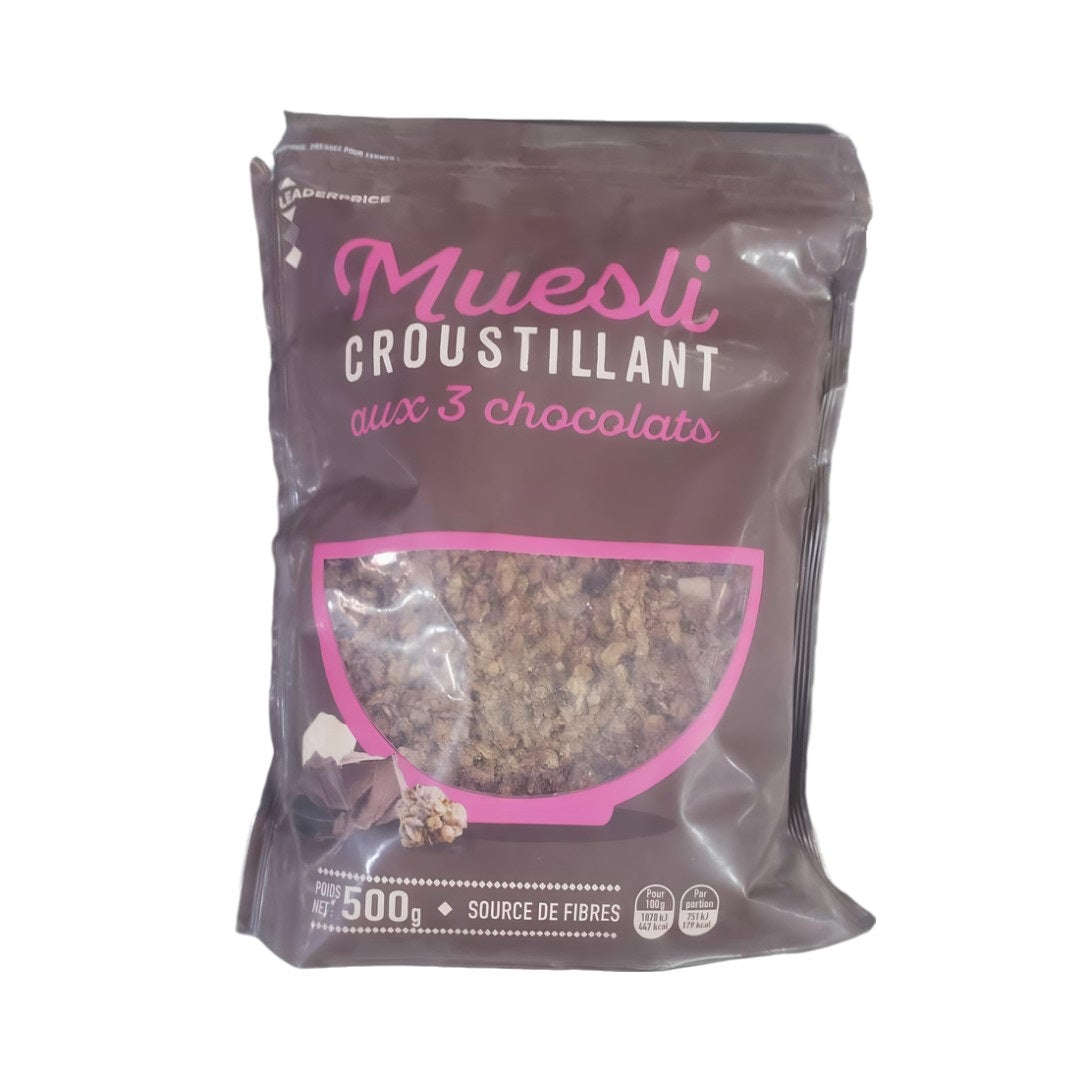 MUESLI CROUSTILLANT ,  POIDS NET: 500 g