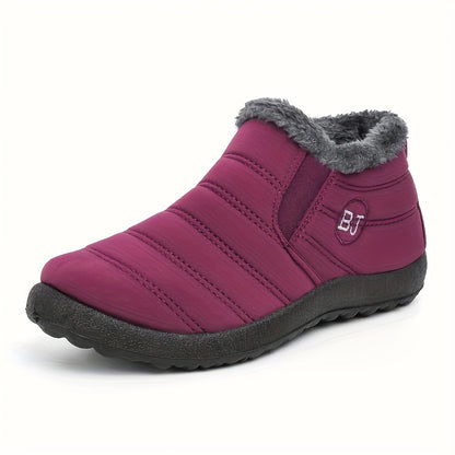 Women Winter Boots Slip On Winter Shoes for Women Ankle Boots Female Snow Boots, Winter Ankle Boots for Women, Snow Boots for Women High Quality Non Slip, Shoes for Women Winter, Fleece Boots, High Quality Winter Boots