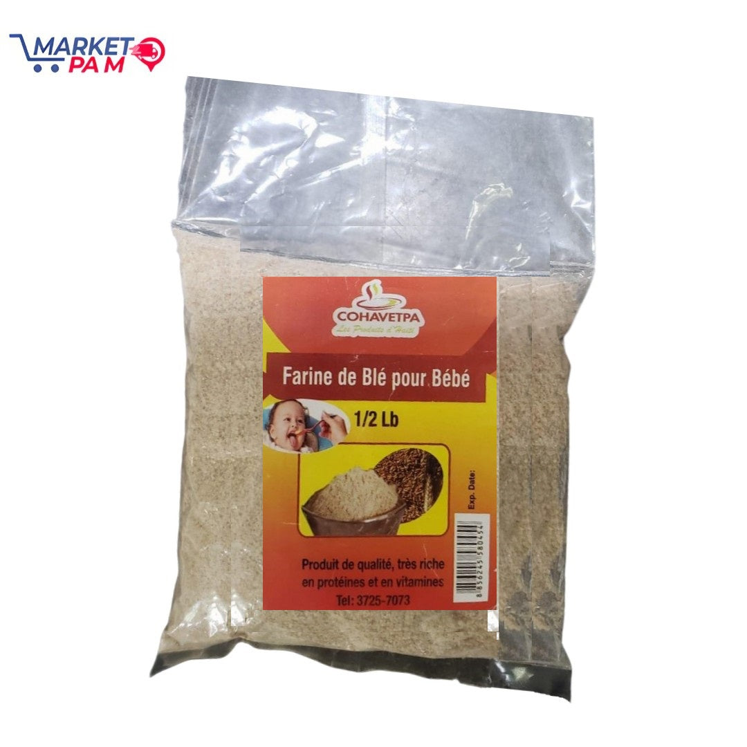 FARINE DE BLÉ  POUR BÉBÉ 0.5 LB ( COHAVETPA)