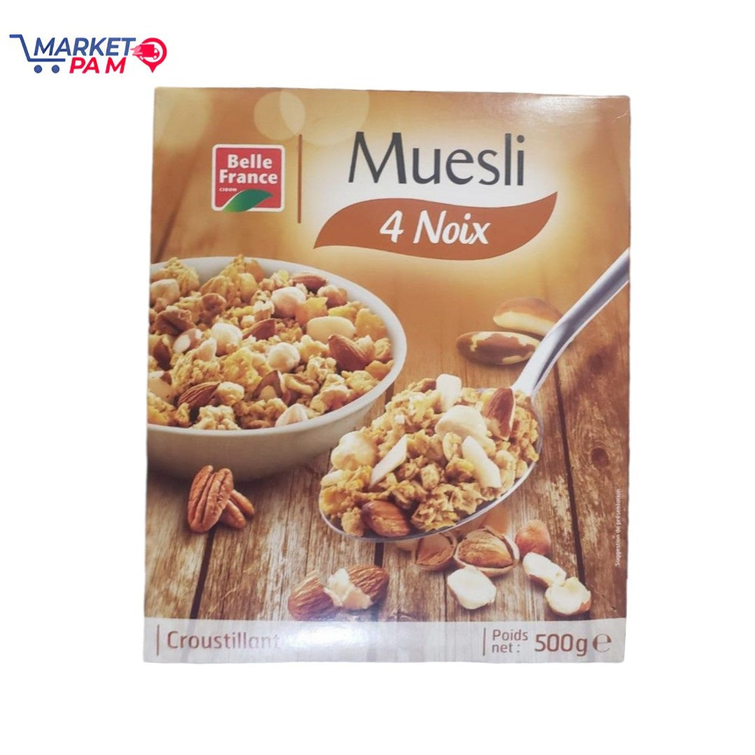 MUESLI  CROUSTILLANT, POIS NET: 500 g e (BELLE FRANCE)