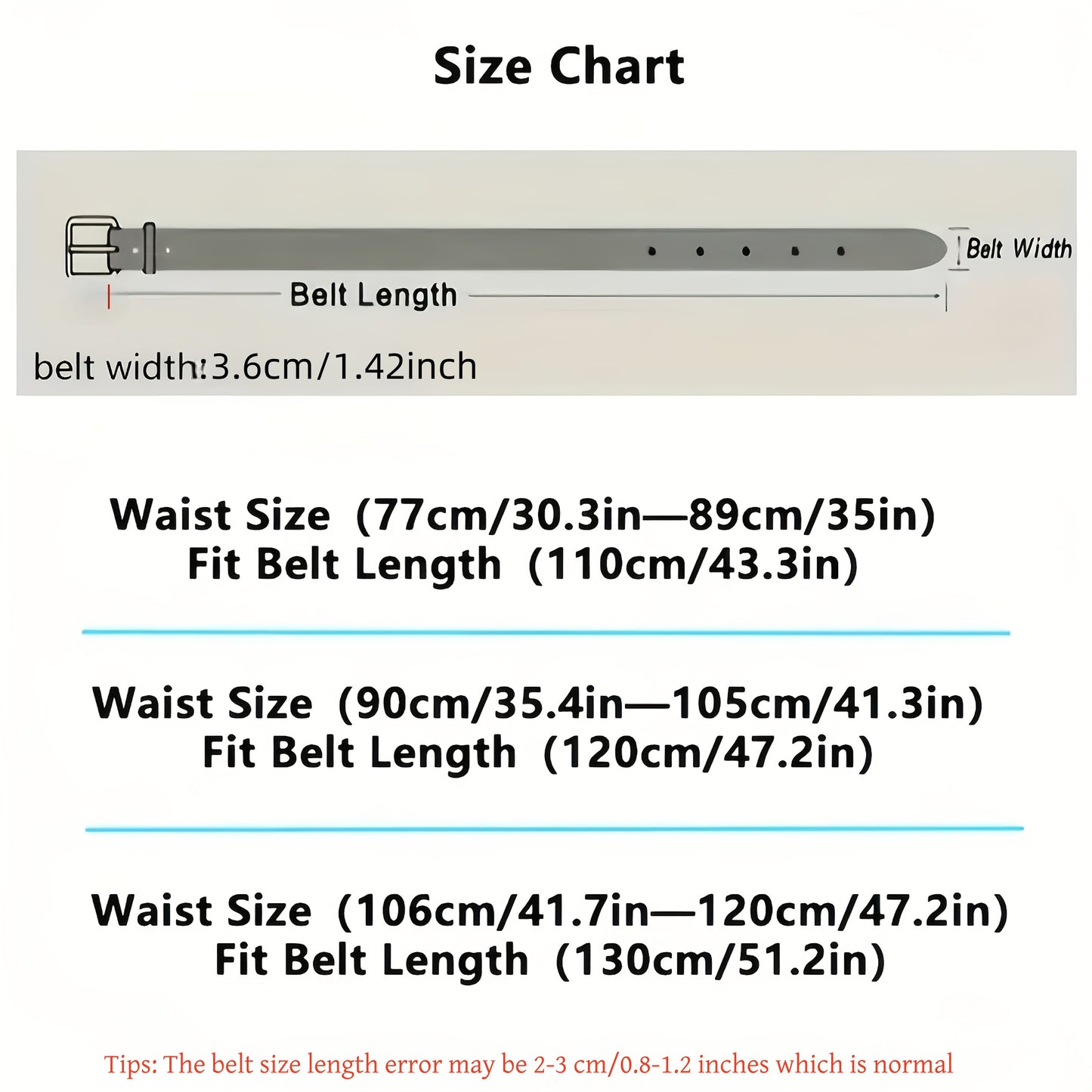 Men'S Genuine Leather Belt with Alloy Buckle - Heavy-Duty, Sweat-Resistant, Formal & Casual Belt for Big Waist - All-Season Everyday & Special Occasion Belt - Durable Metal Buckle Closure - Ideal for Jeans, Dresses, Business