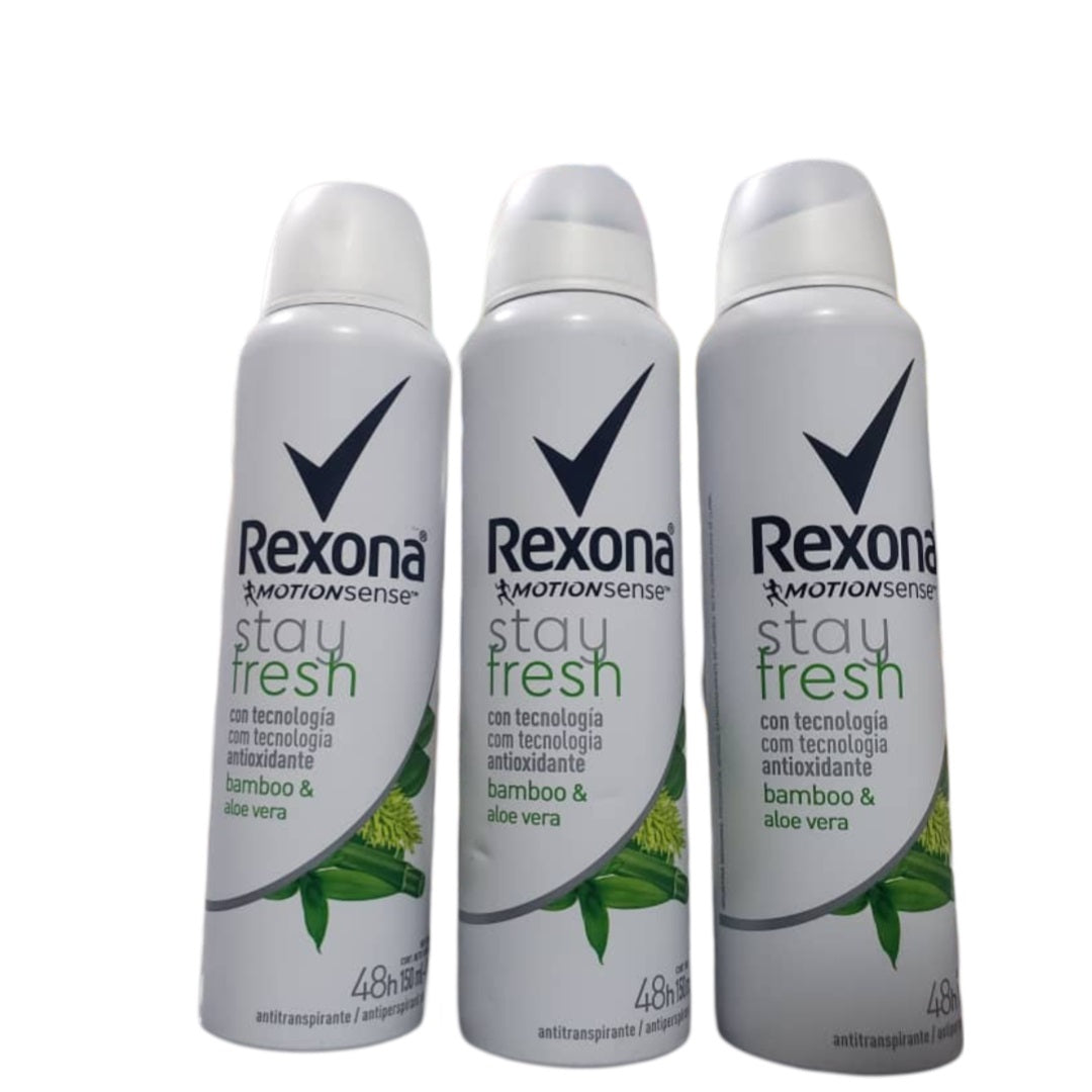 DÉODORANT REXONA MOTIONSENCE , STAY FRESH, BAMBOO & ALOE VERA 48 H