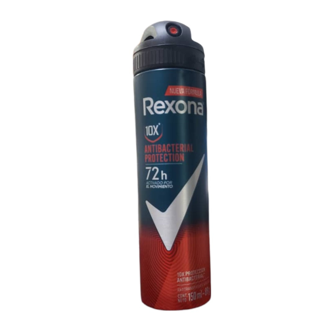 DÉODORANT REXONA 10X ANTIBACTERIAL PROTECTION 72 H, 150 ML