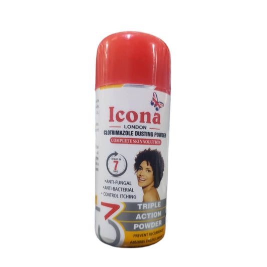 POWDER, TRIPLE ACTION, ICONA LONDON, CLOTRIMAZOLE DUSTING POWDER