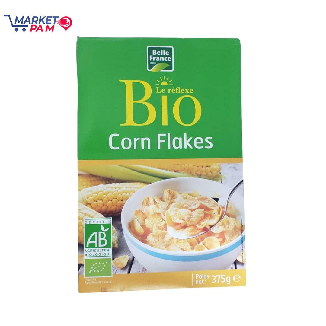 CORN FLAKES, LE RÉFLEXE BIO, POIDS NET : 375 g e