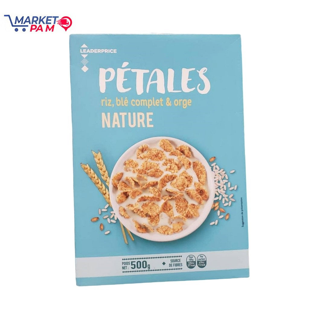 PÉTAL;ES, RIZ, BLÉ COMPLET & ORGE, NATURE, POIDS NET/500g