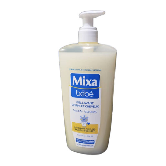 GEL LAVANT CORPS ET CHEVEUX SANS SAVON, MIXA BÉBÉ