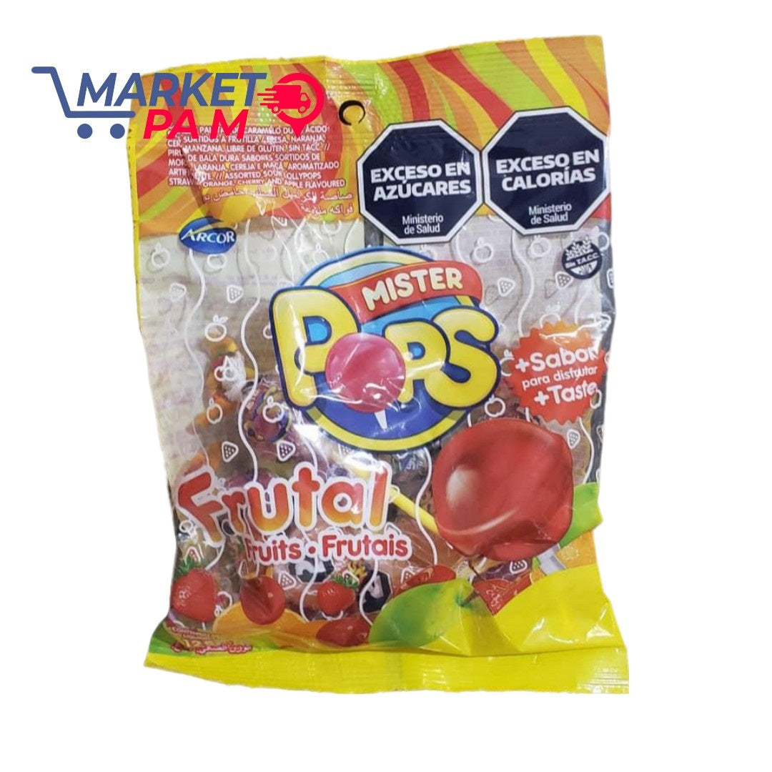 EXCESO EN AZUCARES, MISTER POPS, FRUTAL