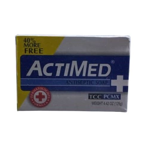 ACTIMED ANTISEPTIC SOAP 40% MORE FREE( TCC PCMAX │WEIT 4.42 OZ (125 g)