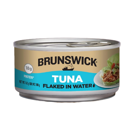 BRUNSWICK TUNA   (NET. WT. 142g/DR. WT. 100 g)