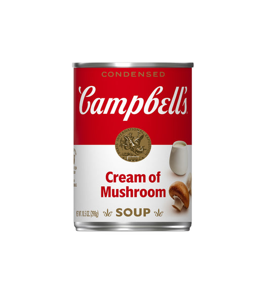 CAMPBELL'S CREAM OF MUSHROOM (NT WT. 10.5 OZ (298g)