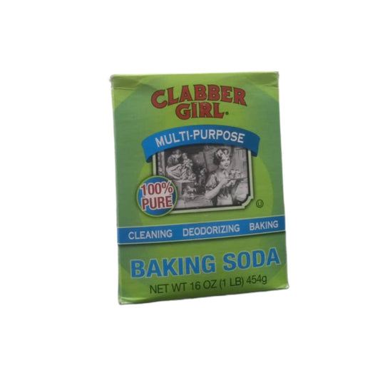 CLABBER GIRL MULTI-PURPOSE 100% PURE , CLEANING DEODOIZING BAKING SODA, 16 OZ (1LB) 454g