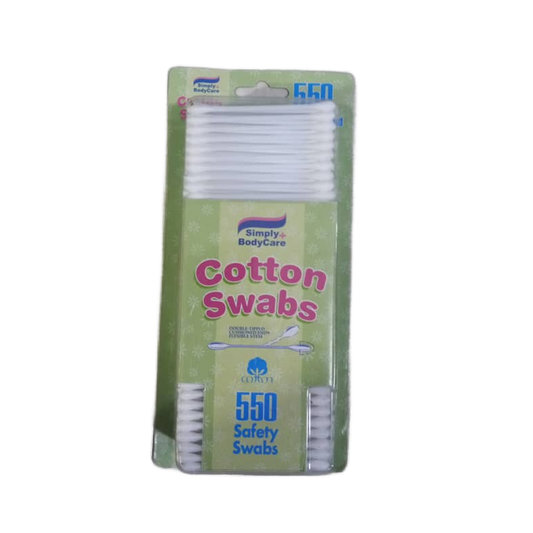 COTTON SWABS, 550 SAFETY SWABS, SIMPLY BODY CARE