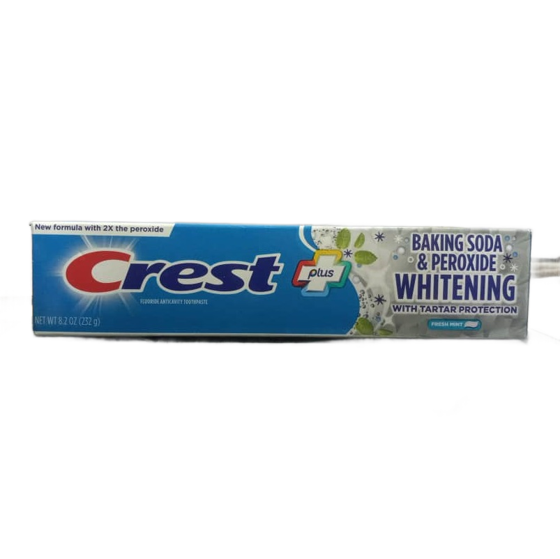CREST PLUS, NEW FORMULA WITH 2X PEROXIDE